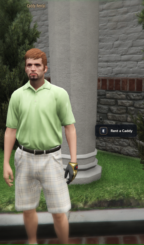 Golf Caddy Rental NPC