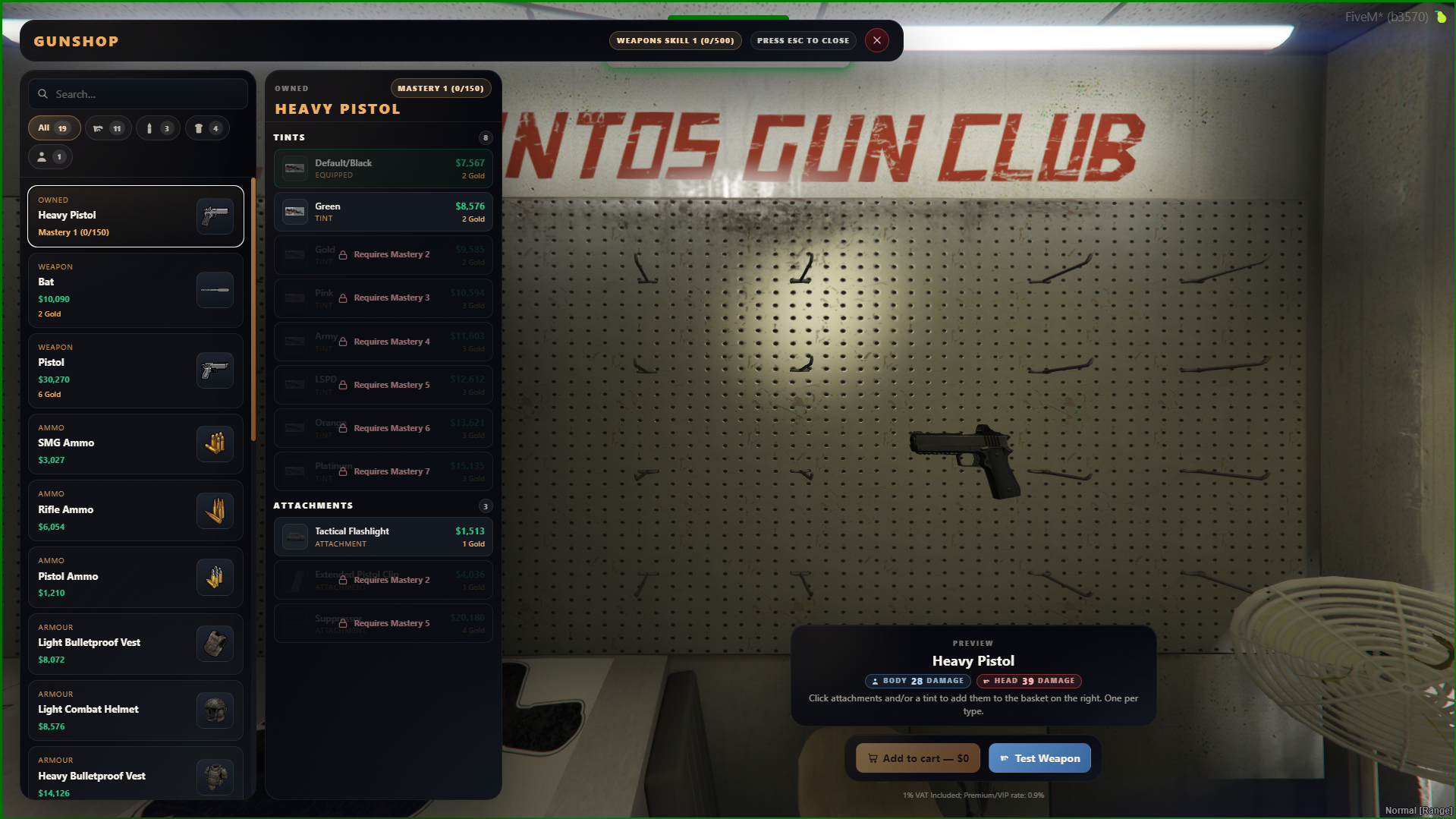 Gun Shop UI