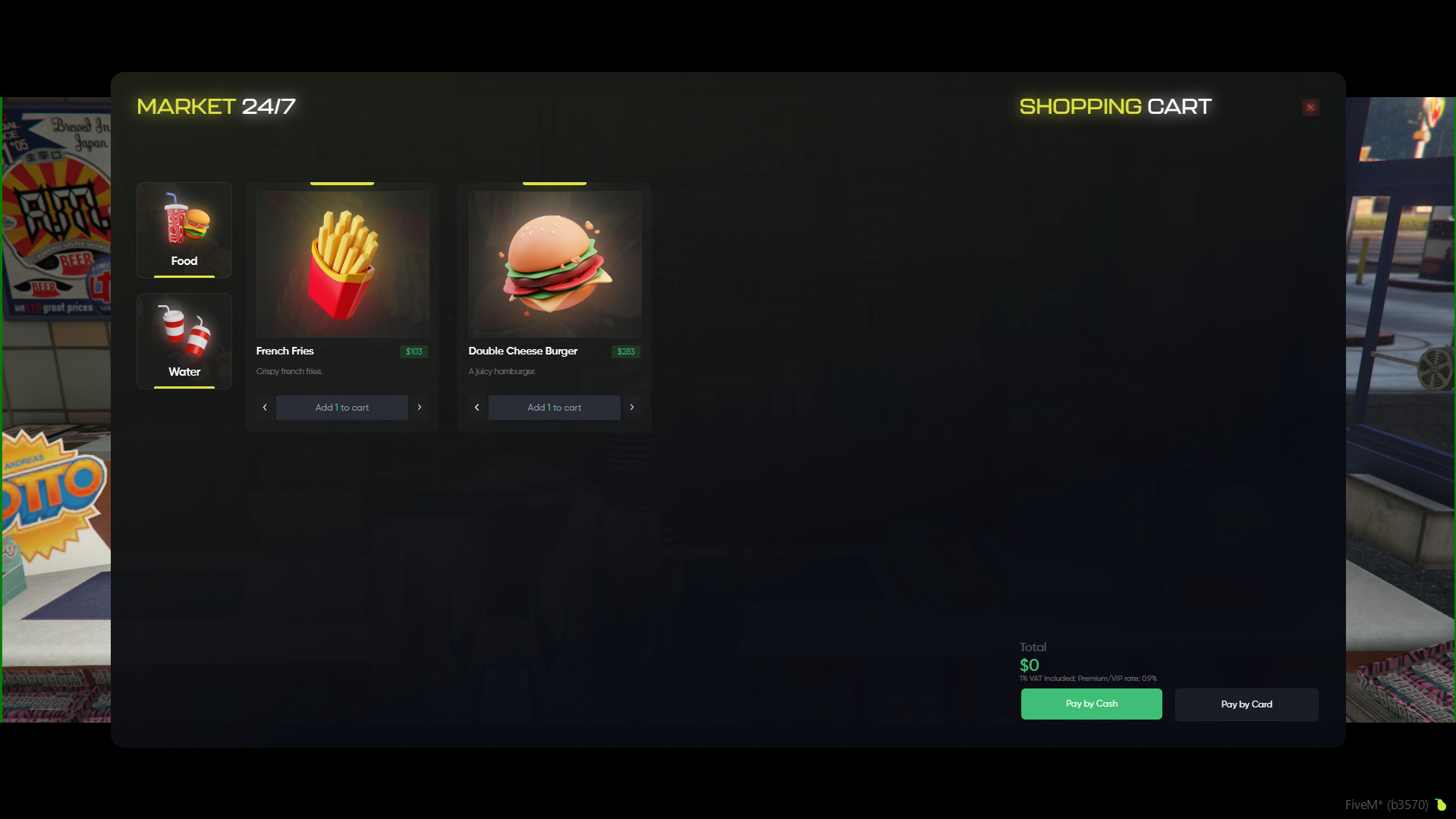 Shop Menu Food Category