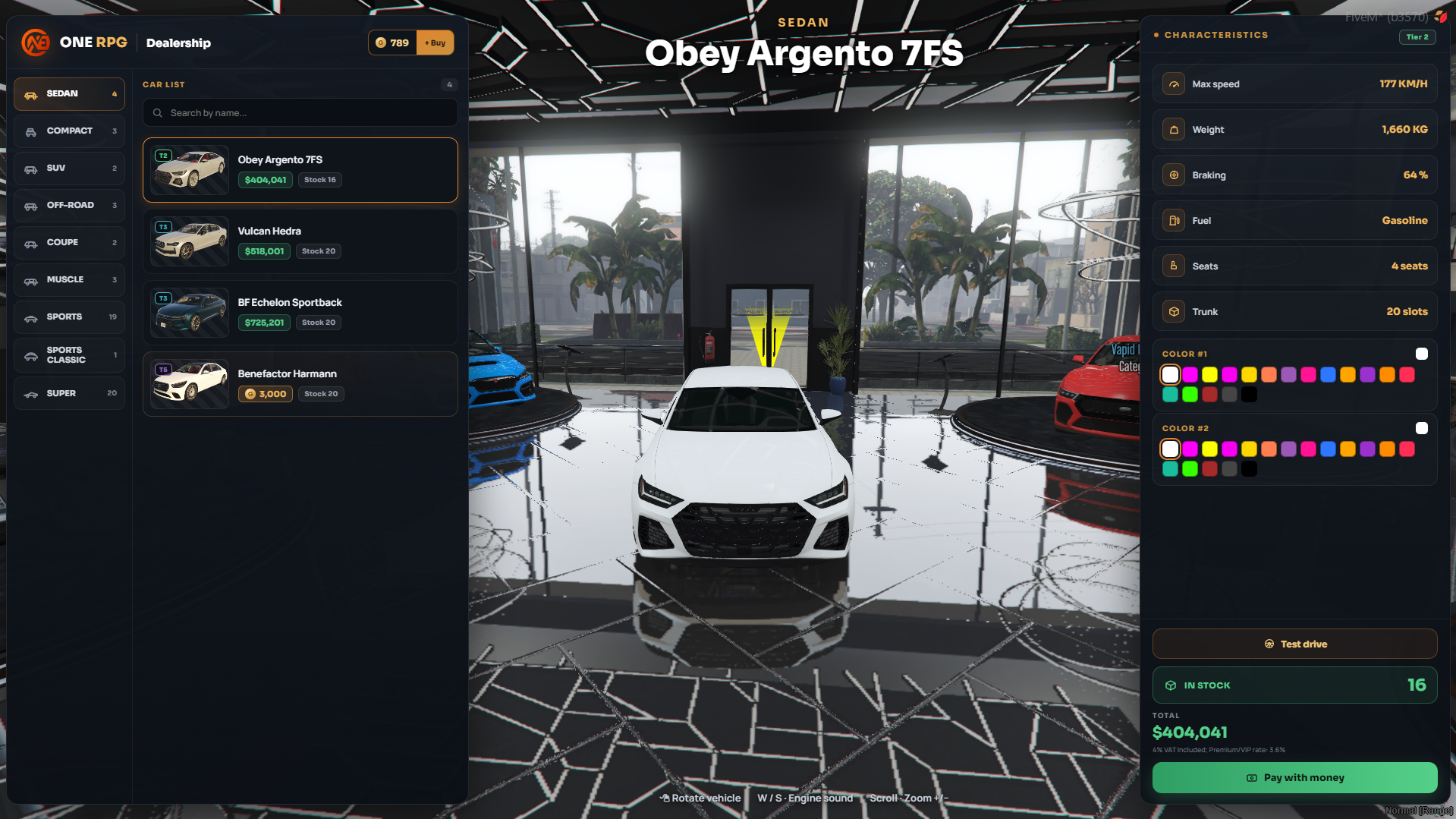 Custom Dealership Interface
