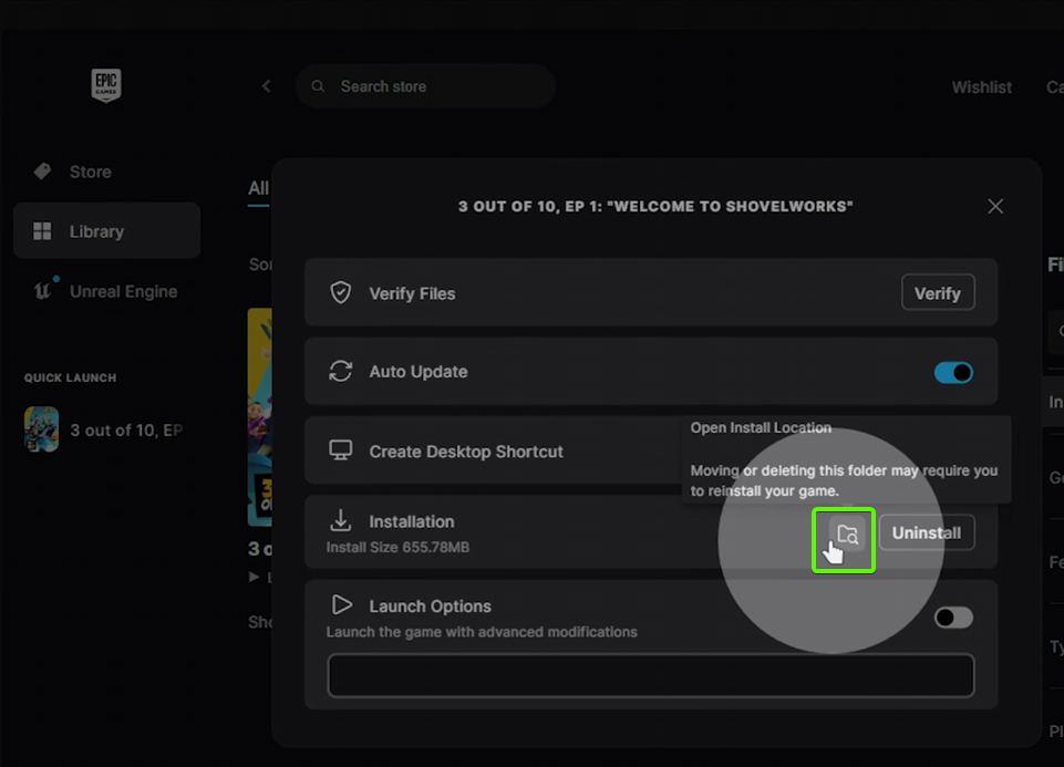 Epic browse path 2