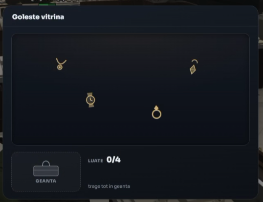 Minigame Colectare Bijuterii