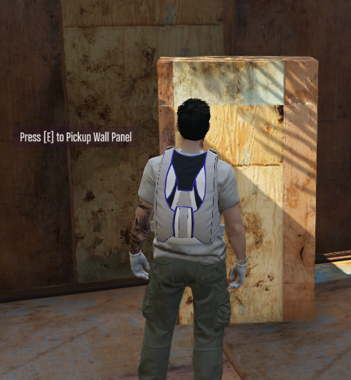 Builder Minigame Carrying Wall panel