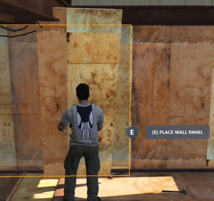 Builder Minigame Placing Wall