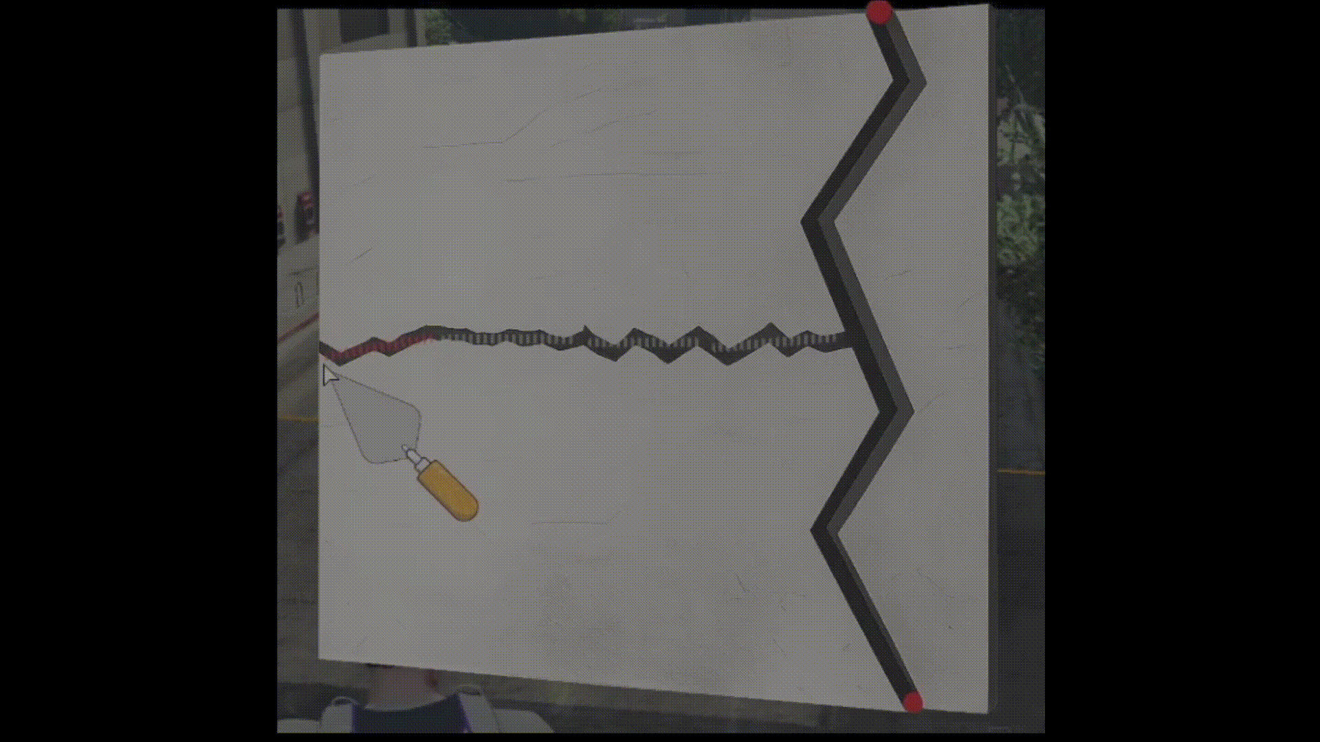 Builder Minigame Placing bridge part