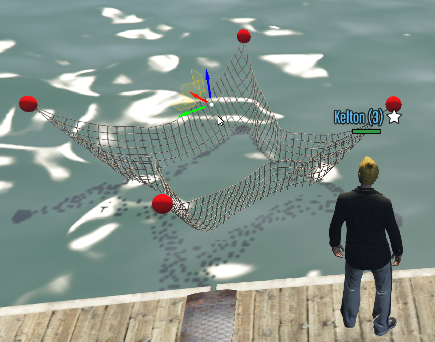 Fisherman Fishing Net