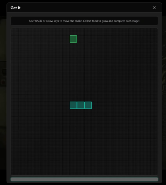 Minigame Snake Colectare