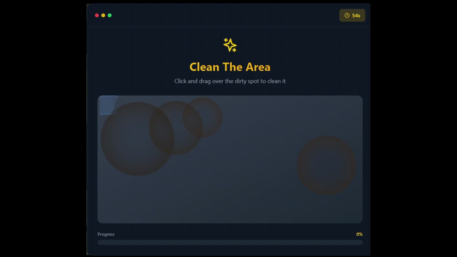 Clean The Area Minigame