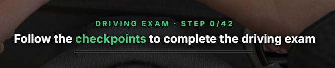 Driving Exam Checkpoints