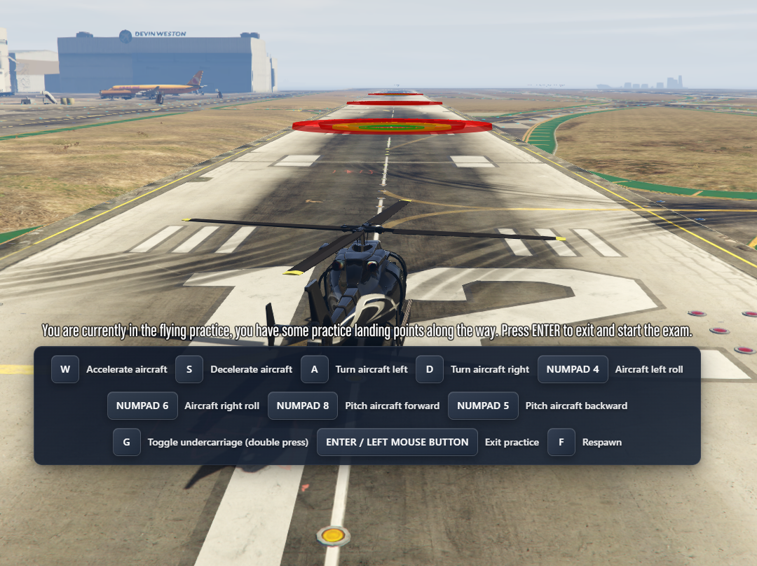 Helicopter Landing Practice