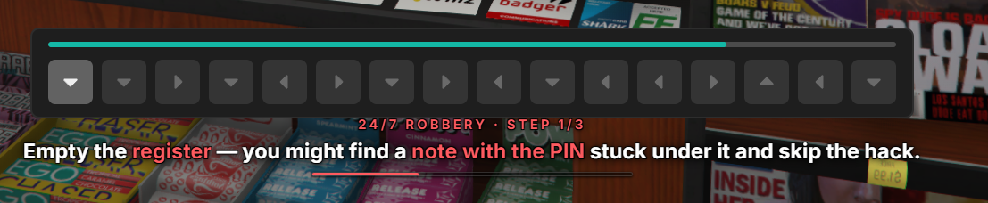 24/7 Robbery - Step 1/3