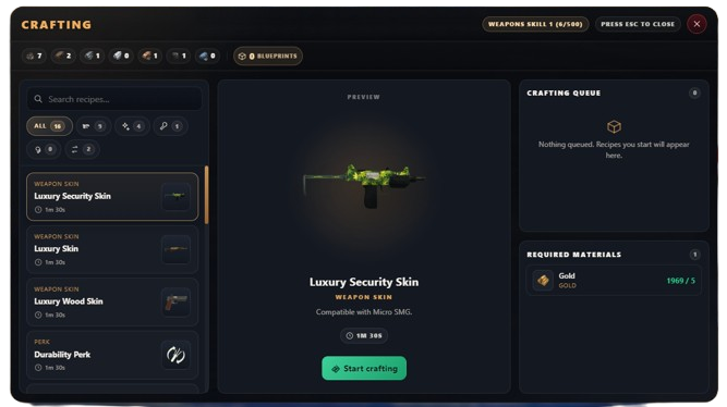Crafting Recipe Example