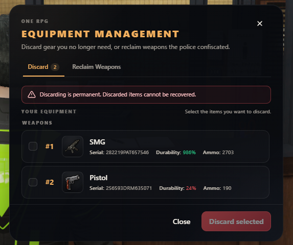 Equipment Management
